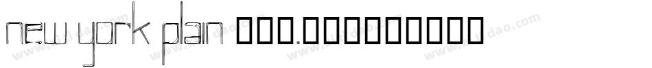 New York Plain 001.003字体转换